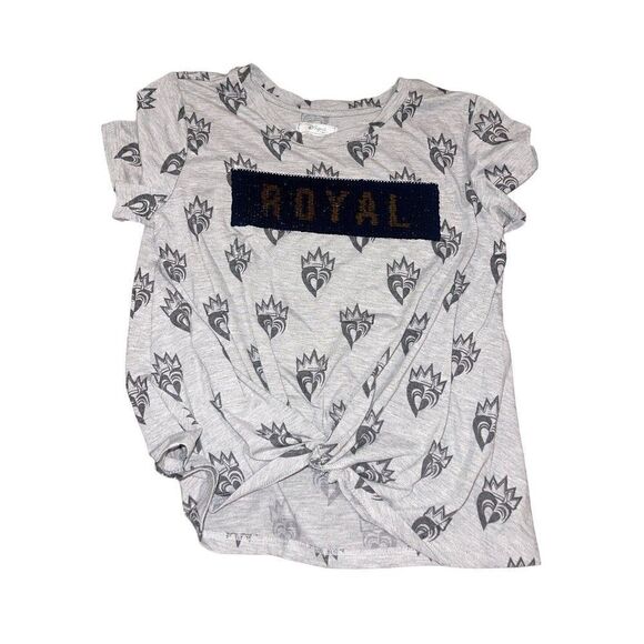 D-Signed Disney flip sequin descendants t shirt Royal fabulous kids L - Picture 1 of 3
